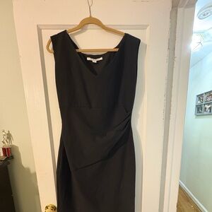 Diane Von Furstenberg Black V-Neck Dress